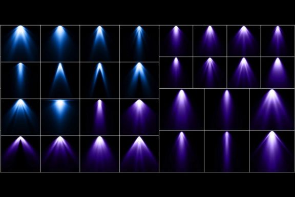 120 Colorful Spotlight Overlays