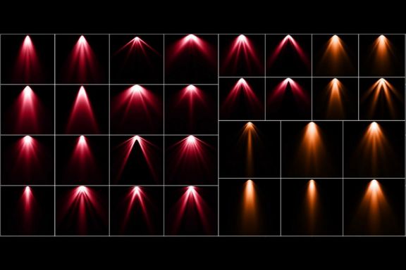 120 Colorful Spotlight Overlays