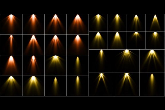 120 Colorful Spotlight Overlays