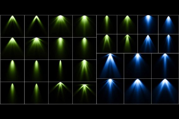 120 Colorful Spotlight Overlays