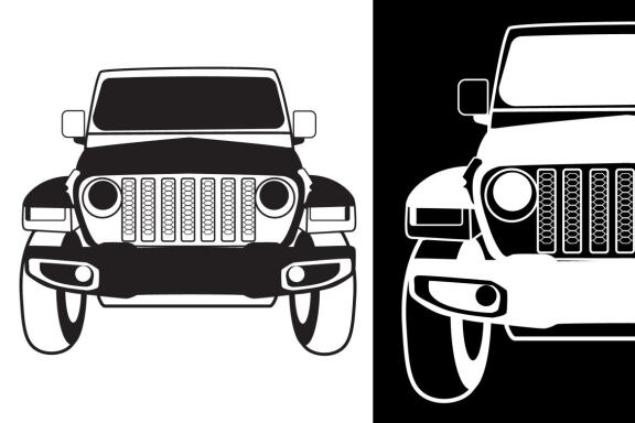 Car SUV silhouette Vector Bundle