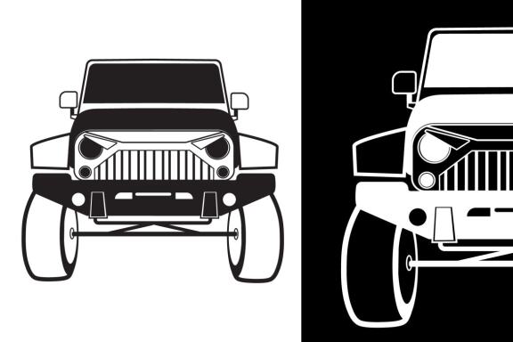 Car SUV silhouette Vector Bundle