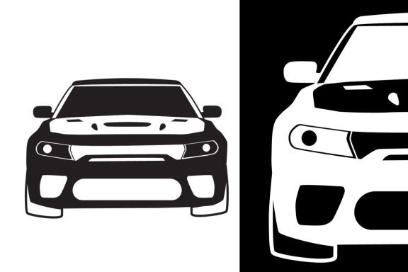 Muscle Car Silhouette Vector Bundle