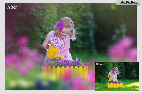 Summer Flowers Painted Overlays