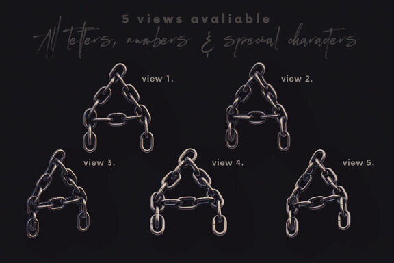 Chain - 3D Lettering