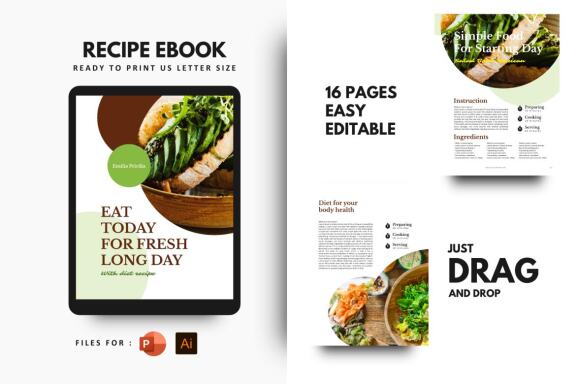 Diet today ebook recipe template