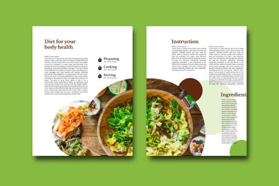 Diet today ebook recipe template