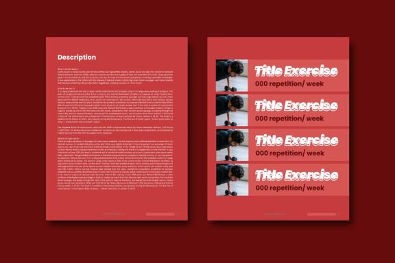 Fitness at your home ebook template