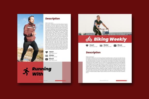 Fitness at your home ebook template