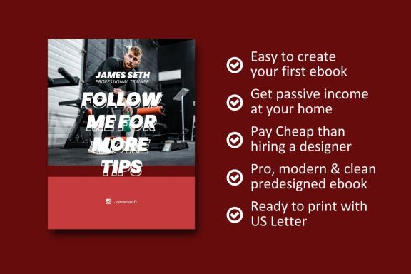 Fitness at your home ebook template