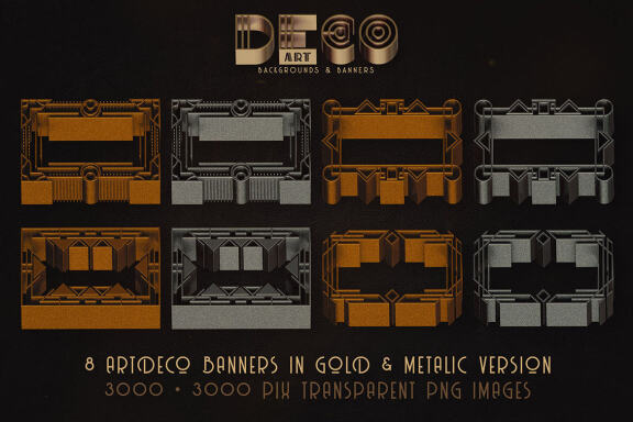 ArtDeco Backgrounds & Banners