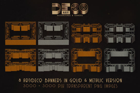 ArtDeco Backgrounds & Banners