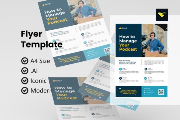 How to manage your podcast flyer template