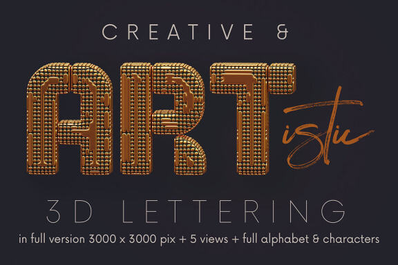 Golden Future - Free 3D Lettering