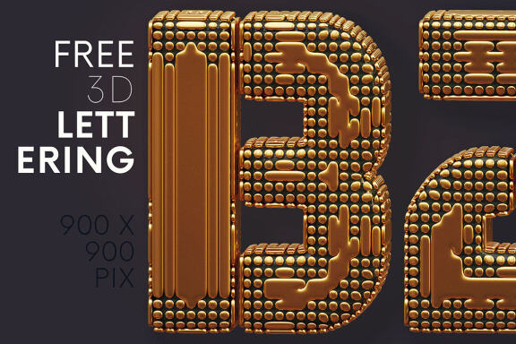 Golden Future - Free 3D Lettering
