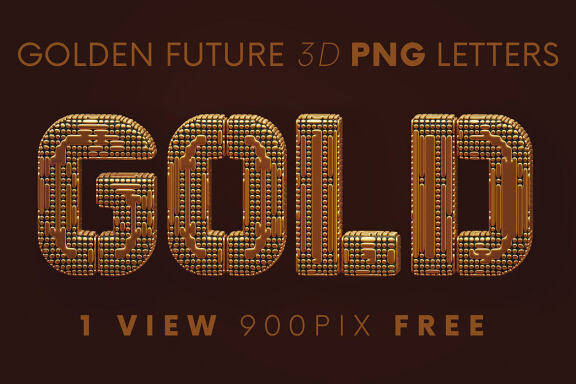 Golden Future - Free 3D Lettering
