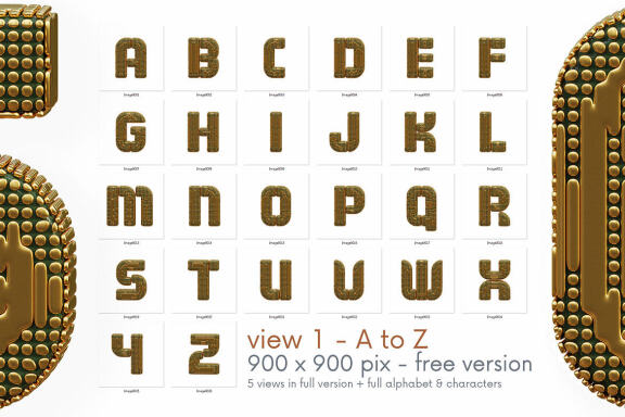 Golden Future - Free 3D Lettering