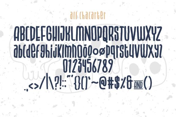 BLUE CAPTAIN TYPEFACE