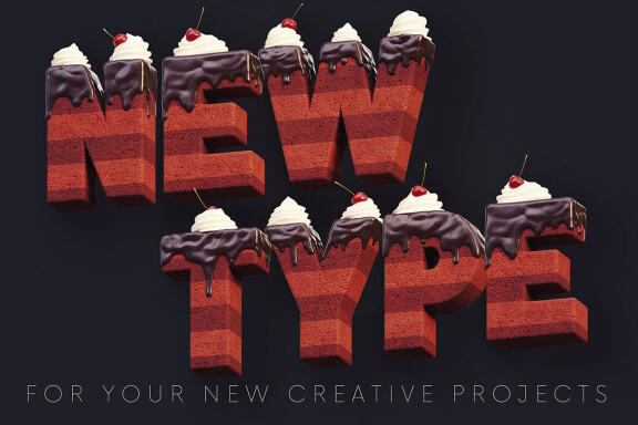 Cherry Cake - Free 3D Lettering