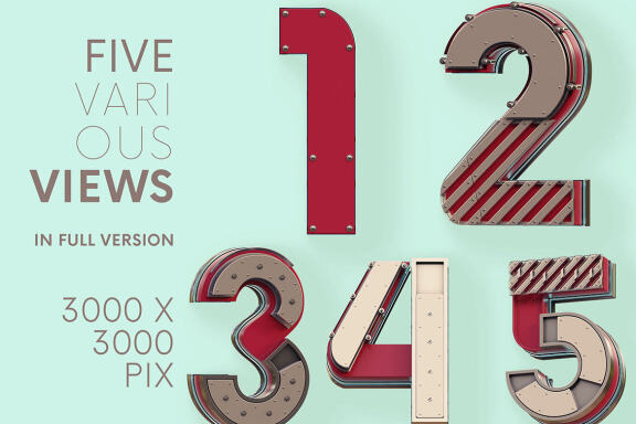Futuristo - Free 3D Lettering