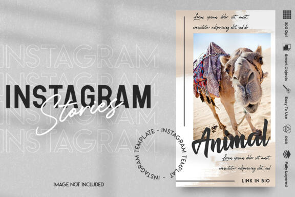 Animal Instagram stories template