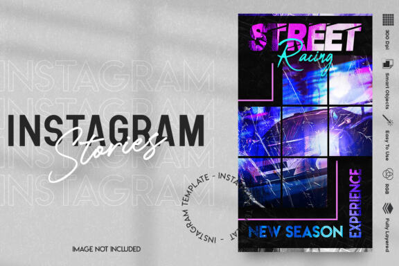 Auto Instagram stories template