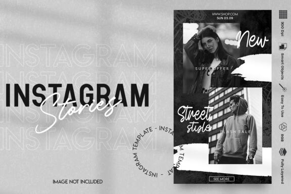 Clothes shop Instagram stories