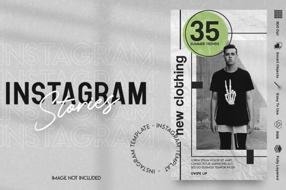 Clothing shop Instagram stories template