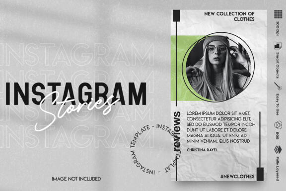 Clothing shop Instagram stories template