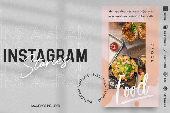 Food Instagram stories template