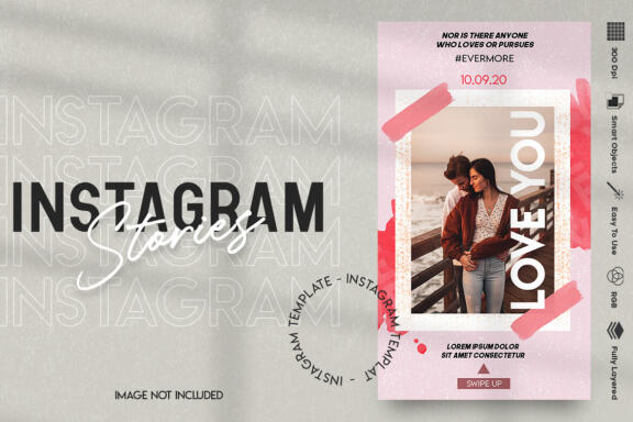 Love Instagram stories template