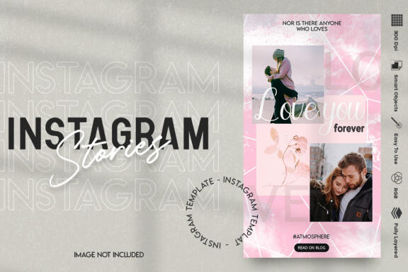 Love Instagram stories template