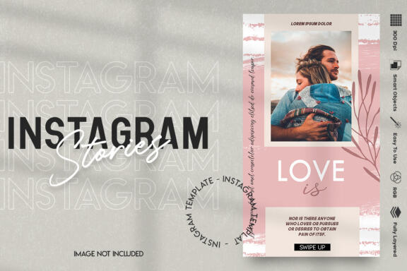 Love Instagram stories template