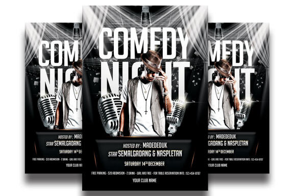 Comedy Show Flyer Template