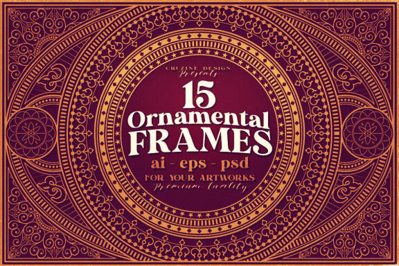 15 Rectangle & Ornamental Frames