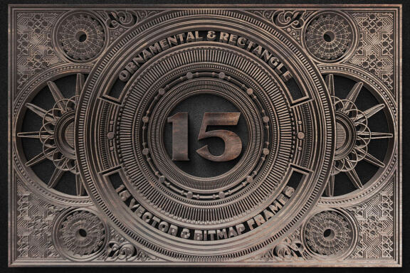 15 Rectangle & Ornamental Frames