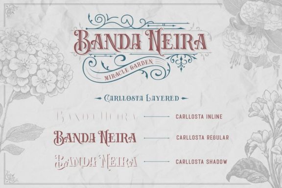 Carllosta - Layered Font