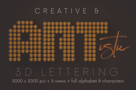 Bullets - 3D Lettering