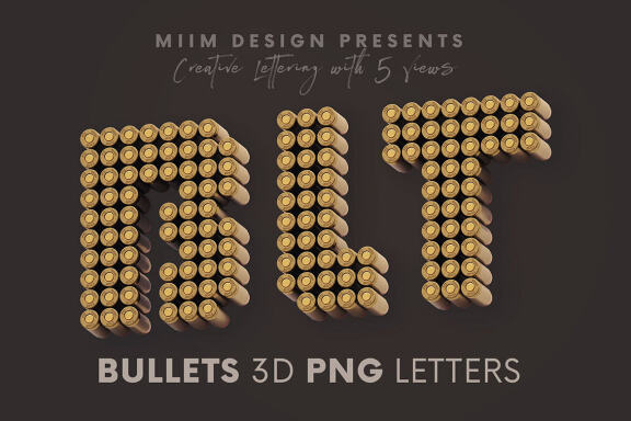 Bullets - 3D Lettering