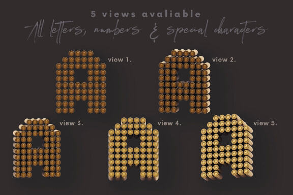 Bullets - 3D Lettering