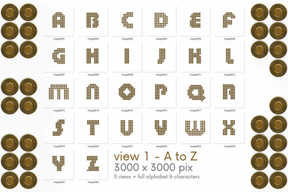 Bullets - 3D Lettering