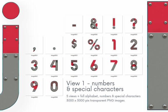 Futuristo - 3D Lettering