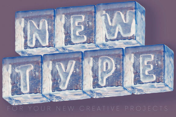 Ice Cubes - 3D Lettering