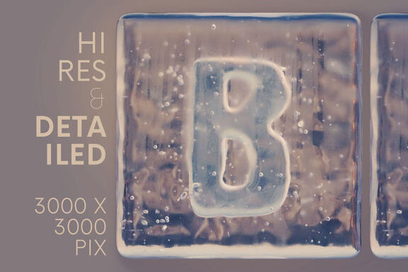 Ice Cubes - 3D Lettering