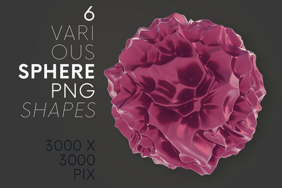 6 Free Abstract 3D Sphere Shapes