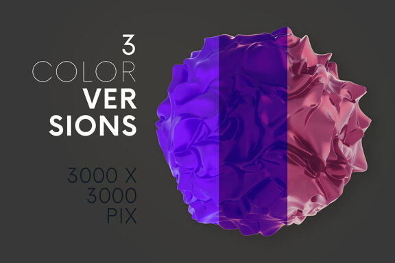 6 Free Abstract 3D Sphere Shapes
