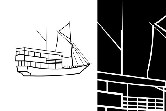 Phinisi Ship Vector Bundle
