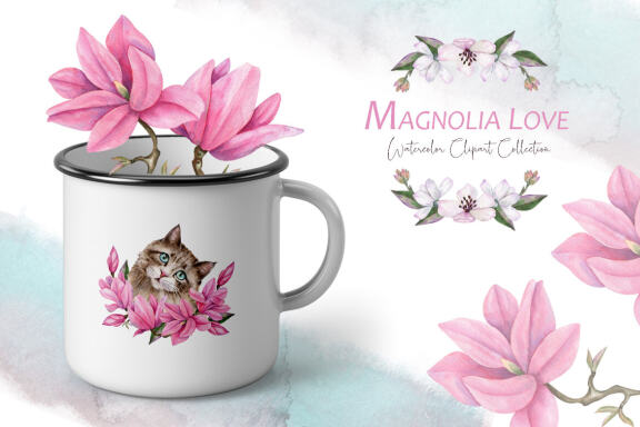 Magnolia Love Watercolor Collection