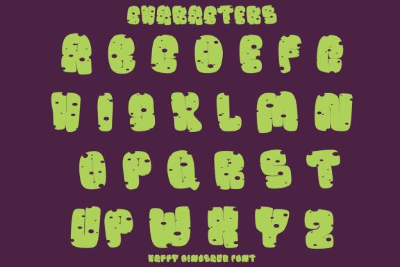 Happy Dinosaur - Free Font