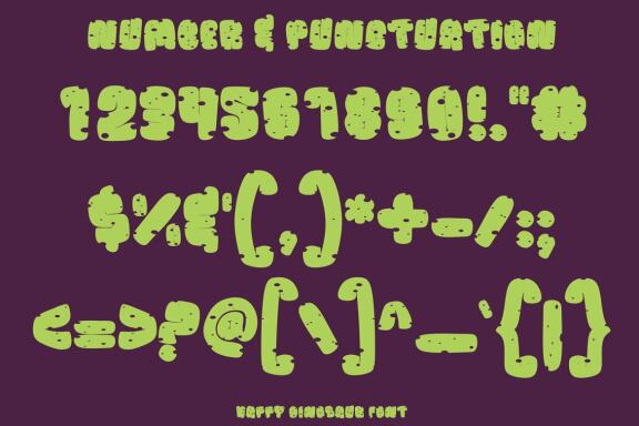 Happy Dinosaur - Free Font